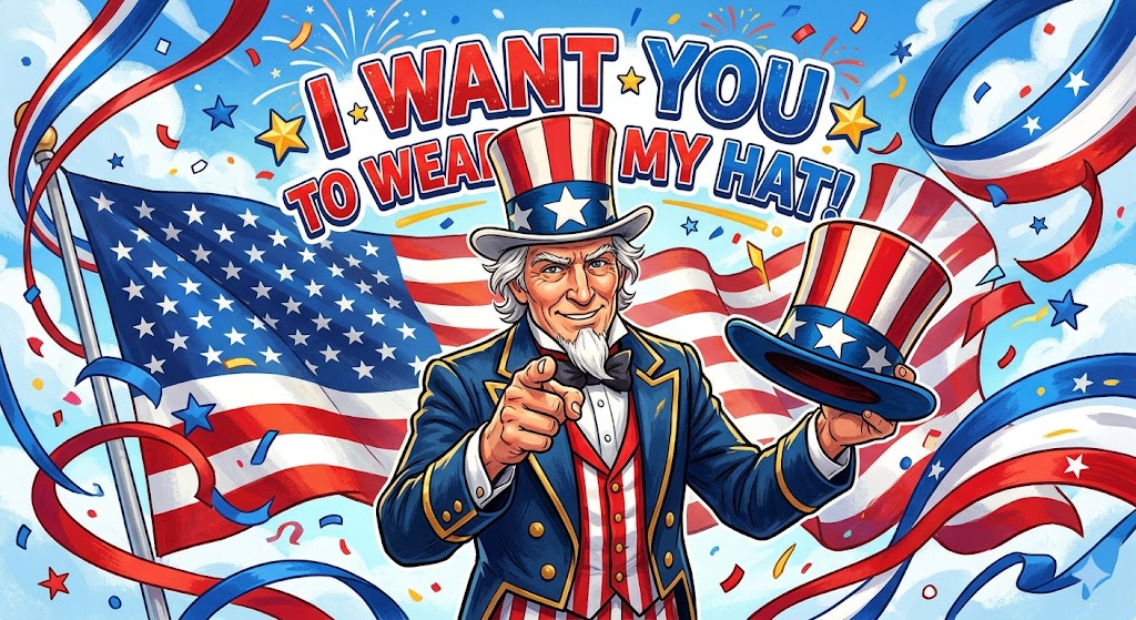 I want you to wear my hat